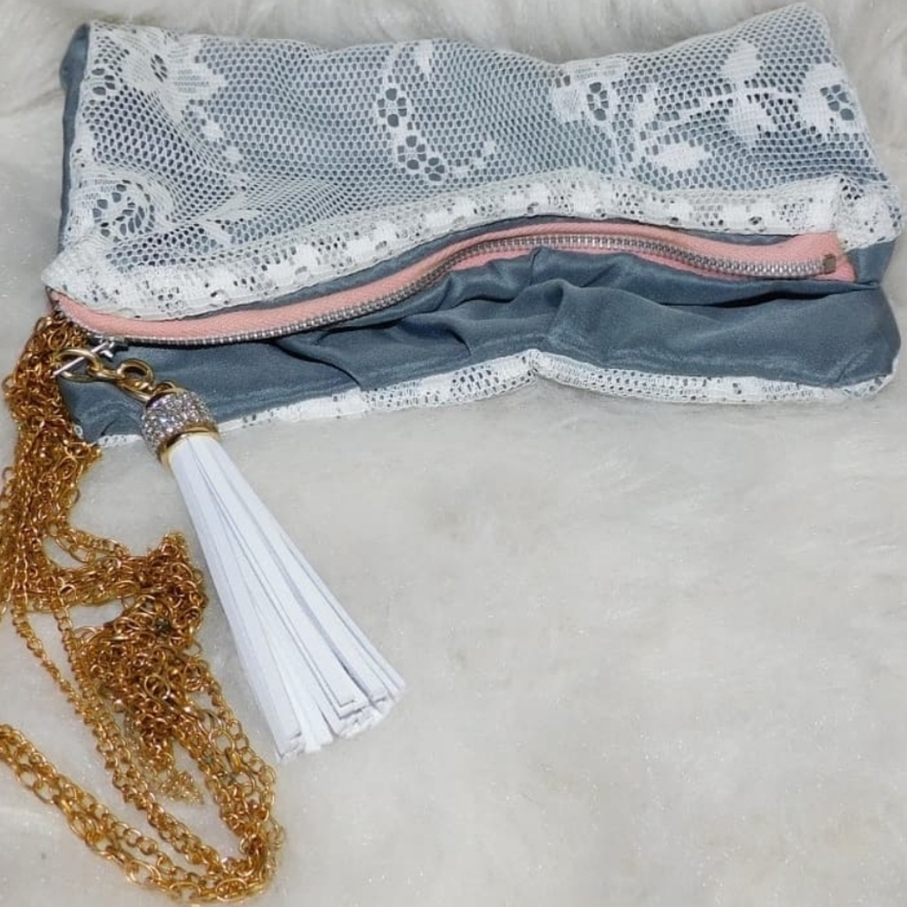 Travel folding clutch with strap - 178